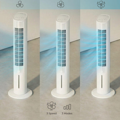 Climatizador Evaporativo Portátil Torre Multifunción con Mando a Distancia