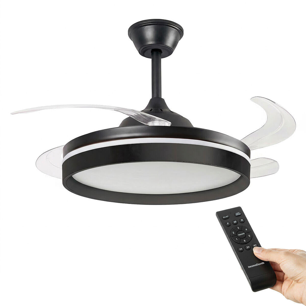 Ventilador LED Retráctil Inteligente
