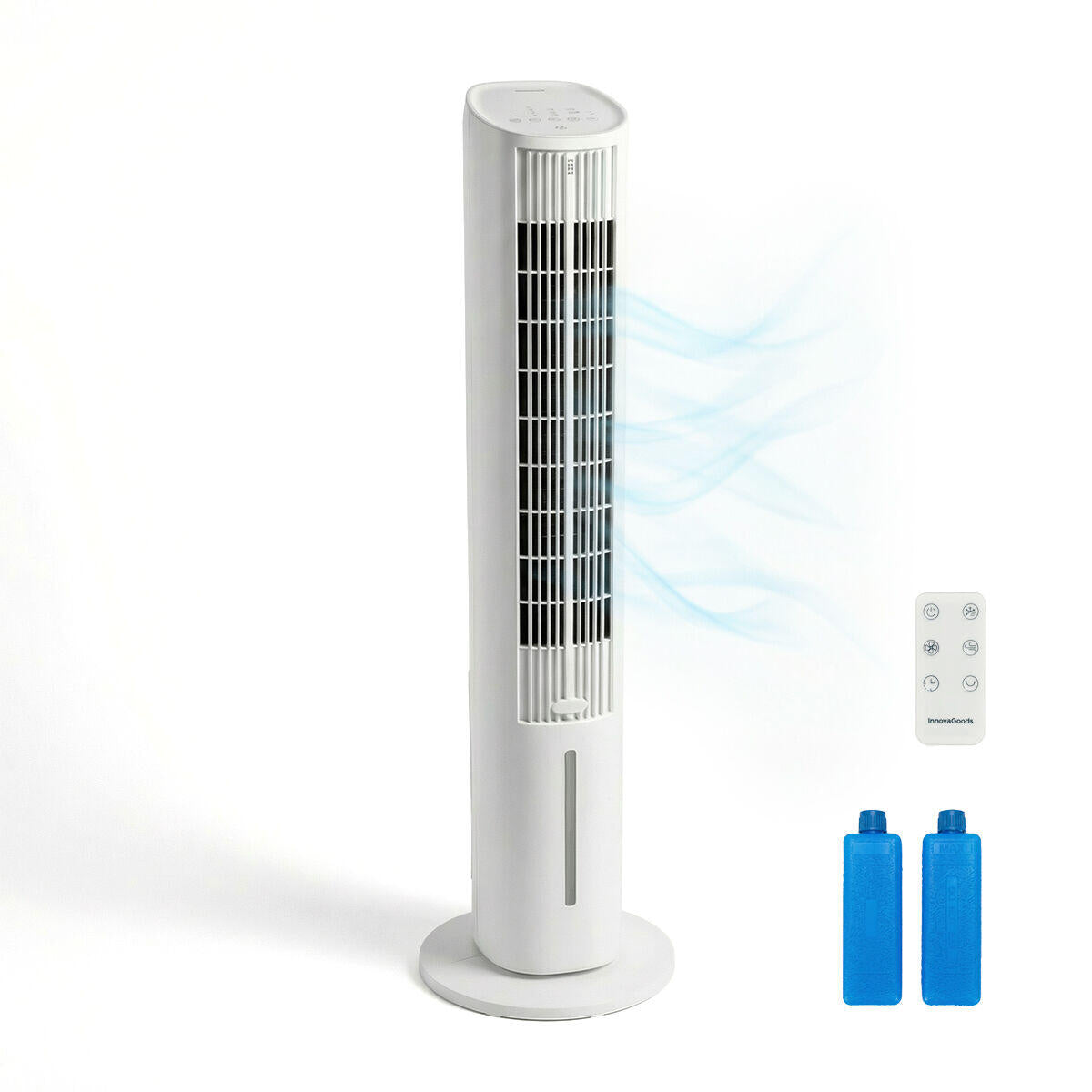 Climatizador Evaporativo Portátil Torre Multifunción con Mando a Distancia