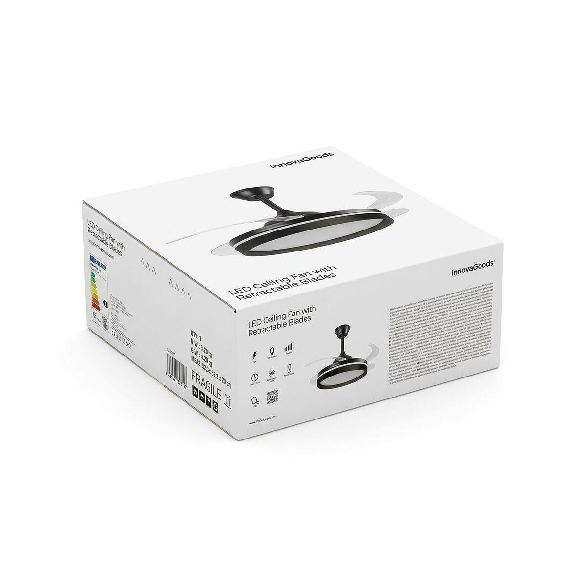 Ventilador LED Retráctil Inteligente