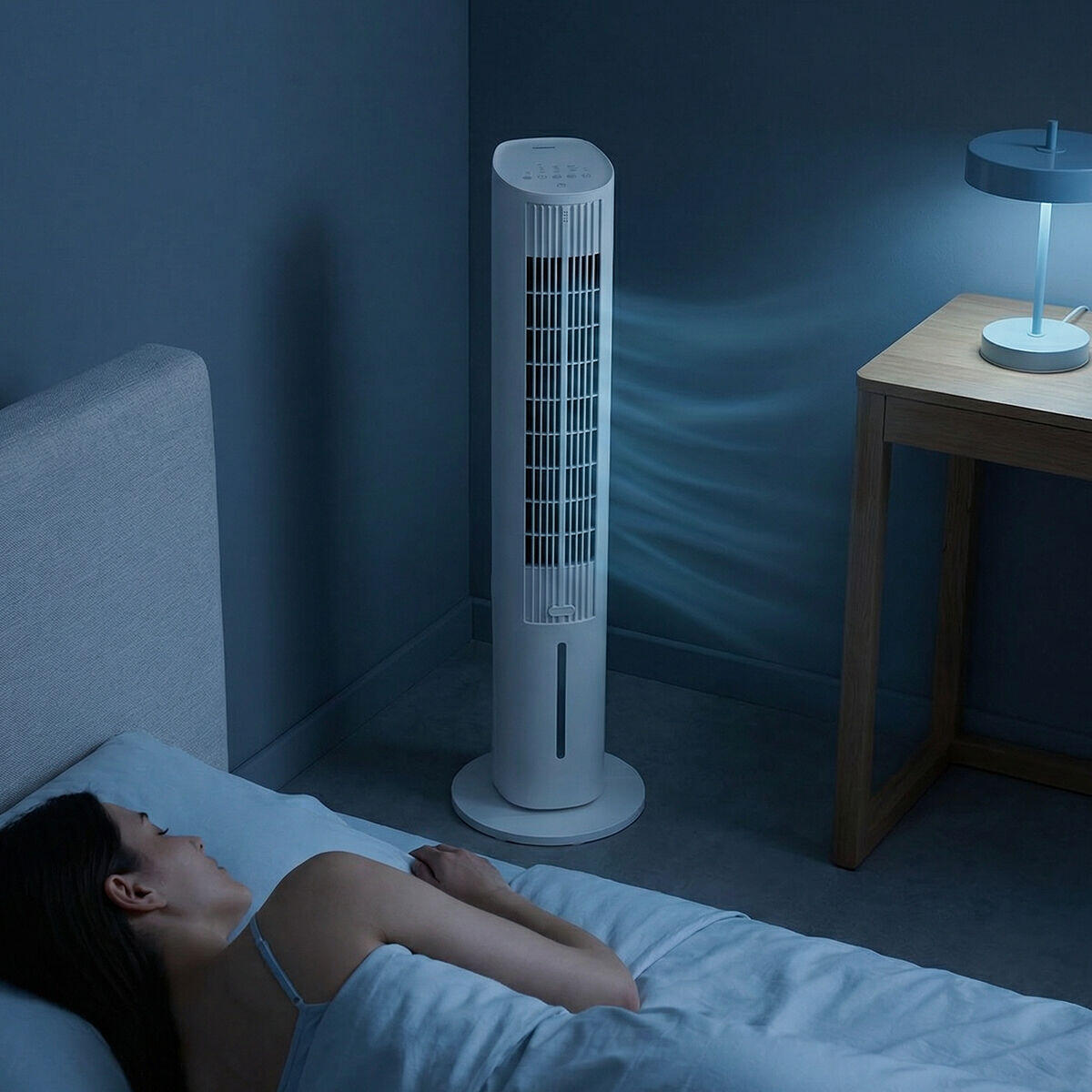 Climatizador Evaporativo Portátil Torre Multifunción con Mando a Distancia