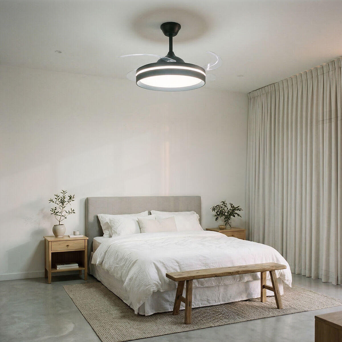 Ventilador LED Retráctil Inteligente